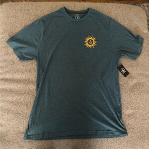Brand New Volcom Blue Short Sleeve Tee Casual Crew Neck
